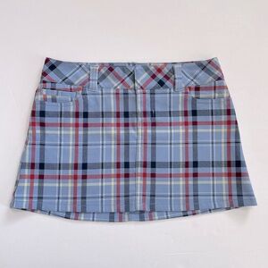 Abercrombie & Fitch light blue vintage plaid miniskirt